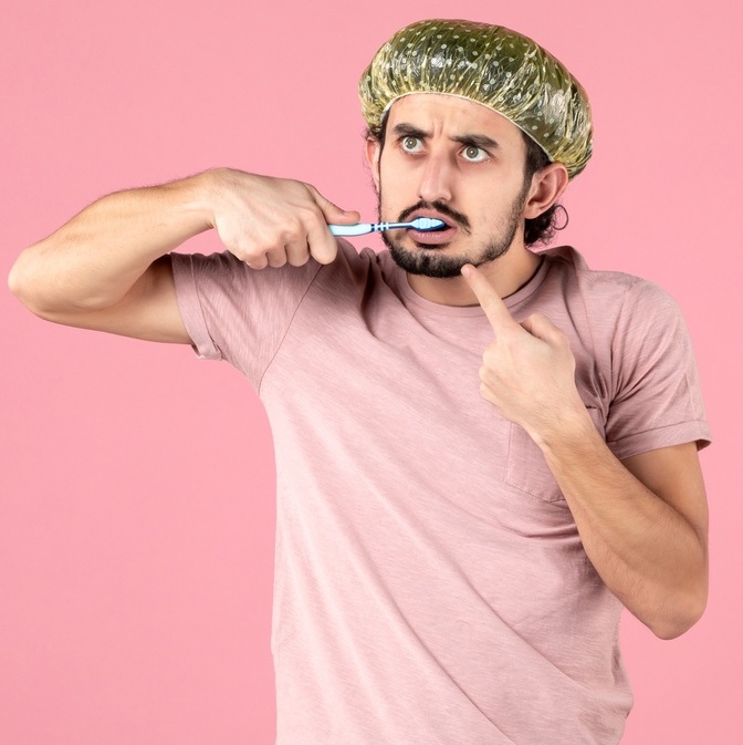 مسواک زدن بعد از عمل بینی