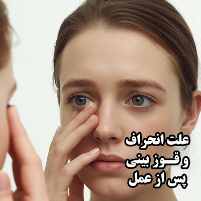 علت بروز قوز و انحراف بینی بعد از عمل