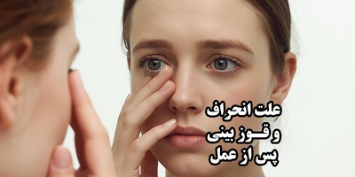 علت بروز قوز و انحراف بینی بعد از عمل