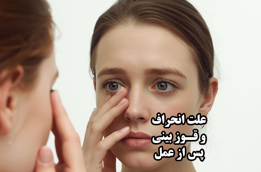 علت بروز قوز و انحراف بینی بعد از عمل