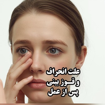 علت بروز قوز و انحراف بینی بعد از عمل